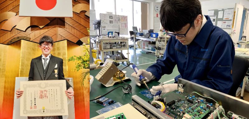 【受章報告】弊社製造部長の千葉正昭が黄綬褒章を受章いたしました(令和8年春 黄綬褒章の全国最年少受章)